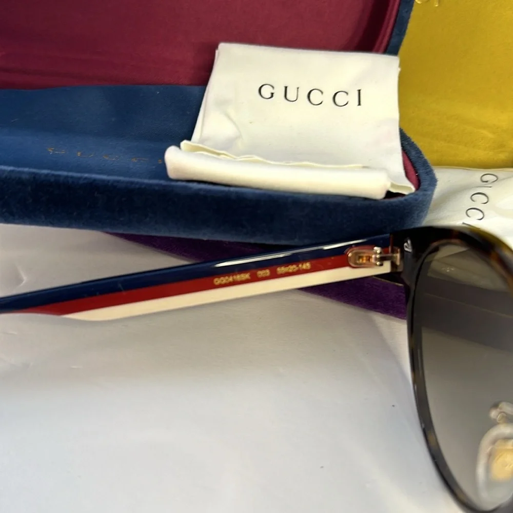 💯 - New Authentic Gucci GG0416SK00355 GG0416SK Ladies Sunglasses